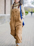 Canvas Duck Bib Overalls Work Outfit with Suspenders