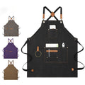 Canvas Sleeveless Apron – Waterproof & Oil-Proof Cotton Canvas