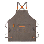 Canvas Sleeveless Apron – Waterproof & Oil-Proof Cotton Canvas