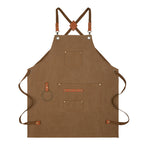 Canvas Sleeveless Apron – Waterproof & Oil-Proof Cotton Canvas