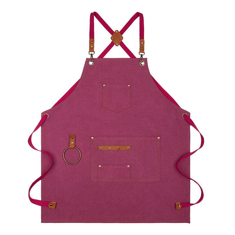 Canvas Sleeveless Apron – Waterproof & Oil-Proof Cotton Canvas