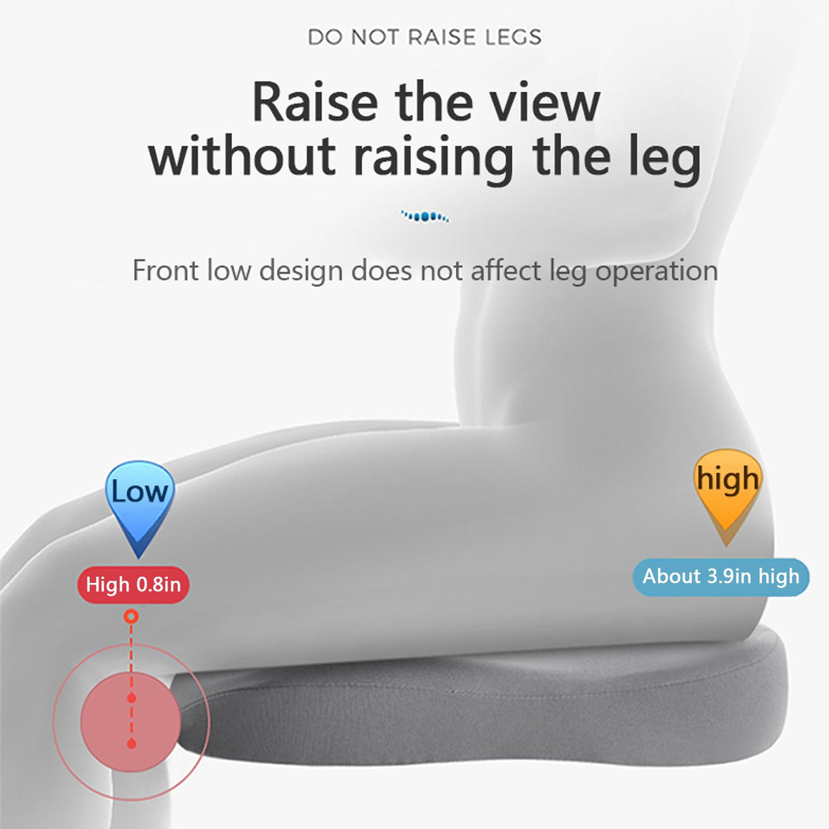 Car Cushion Height Increase – Ergonomic Seat Booster Cushion with Memory Foam | Boneroshop