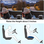 Car Cushion Height Increase – Ergonomic Seat Booster Cushion with Memory Foam | Boneroshop