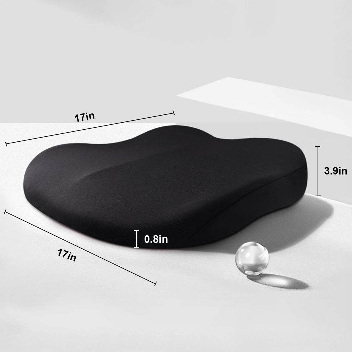 Car Cushion Height Increase – Ergonomic Seat Booster Cushion with Memory Foam | Boneroshop