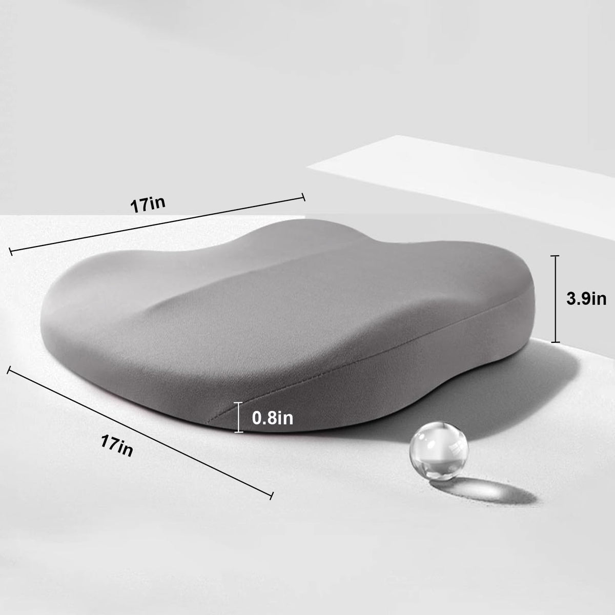 Car Cushion Height Increase – Ergonomic Seat Booster Cushion with Memory Foam | Boneroshop