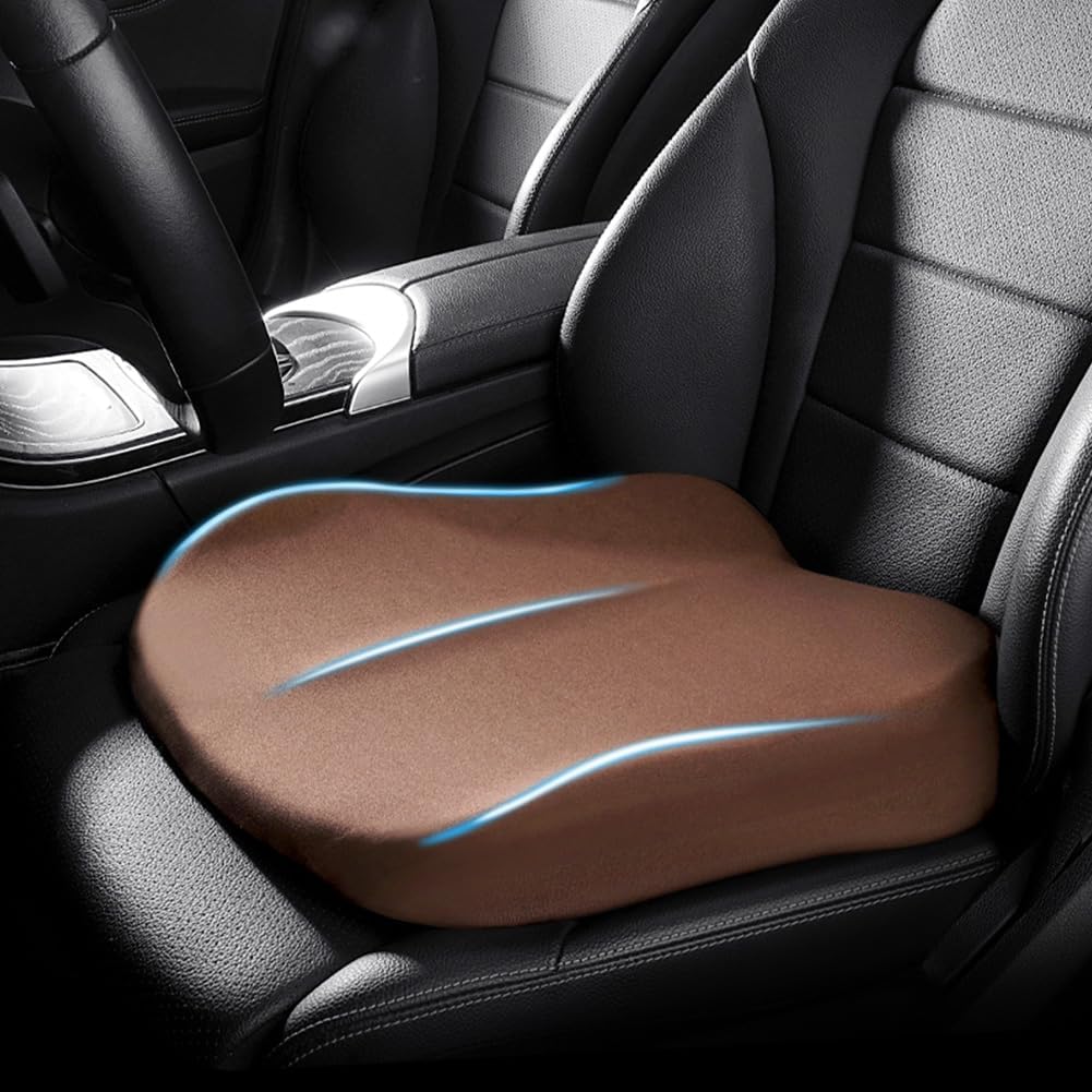 Car Cushion Height Increase – Ergonomic Seat Booster Cushion with Memory Foam | Boneroshop