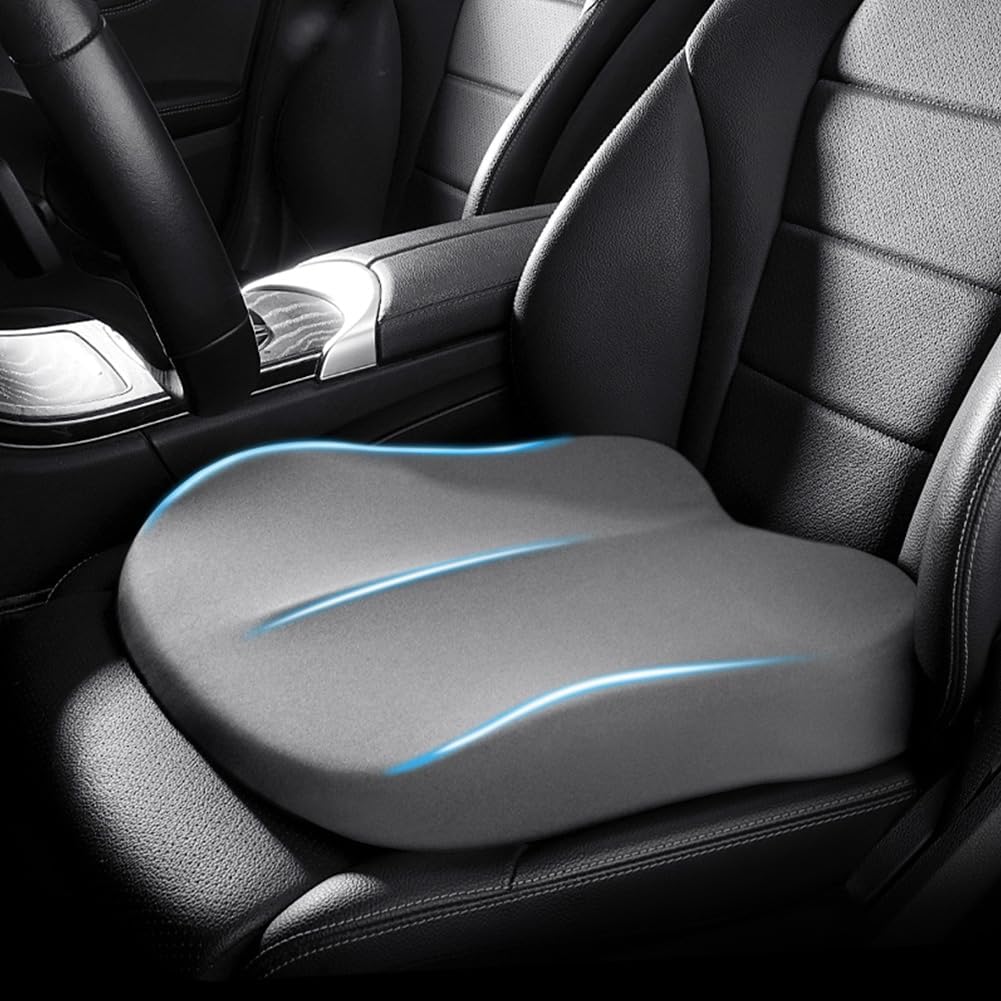 Car Cushion Height Increase – Ergonomic Seat Booster Cushion with Memory Foam | Boneroshop