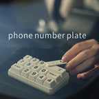 Car parking phone number display keyboard