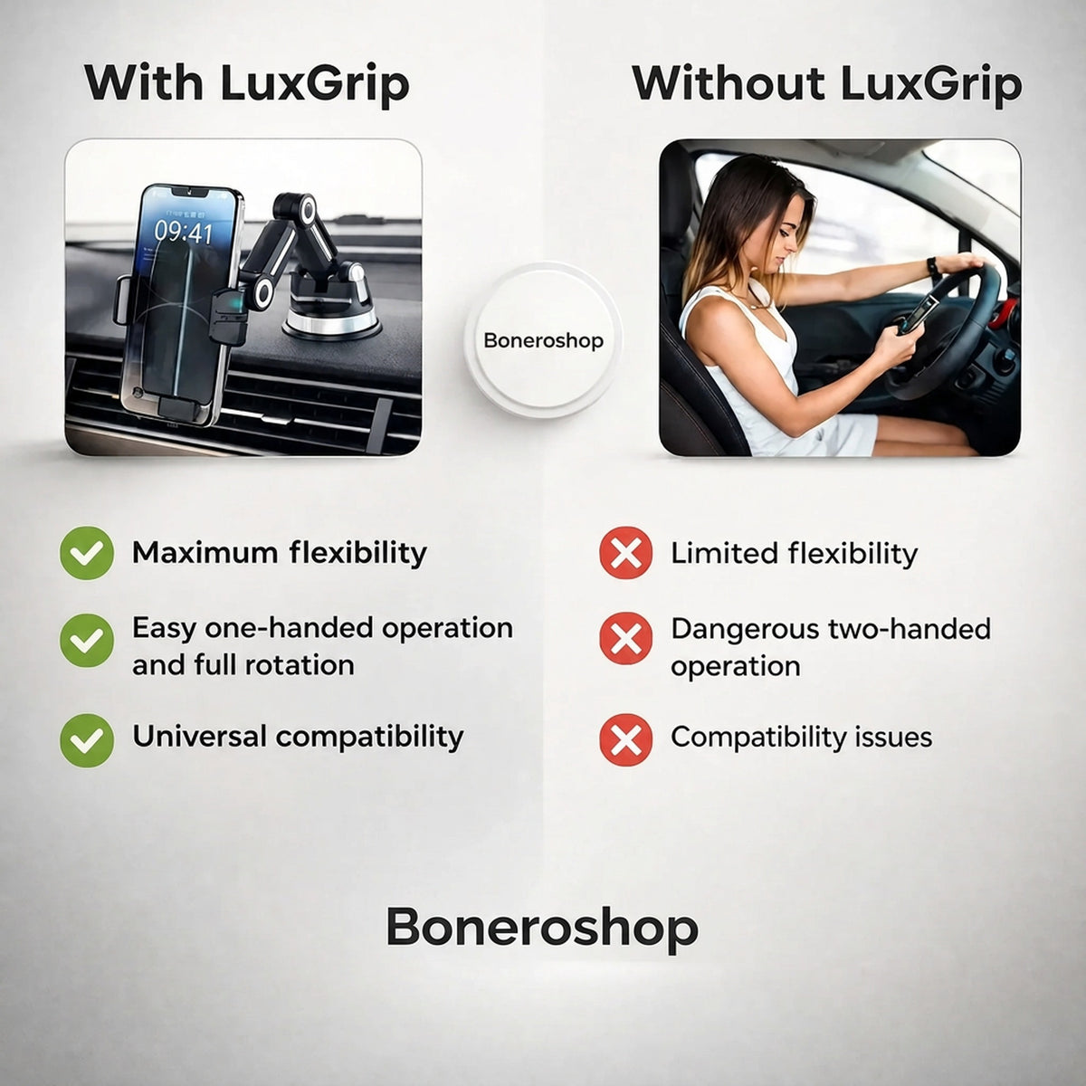 Car Phone Mount | LuxGrip