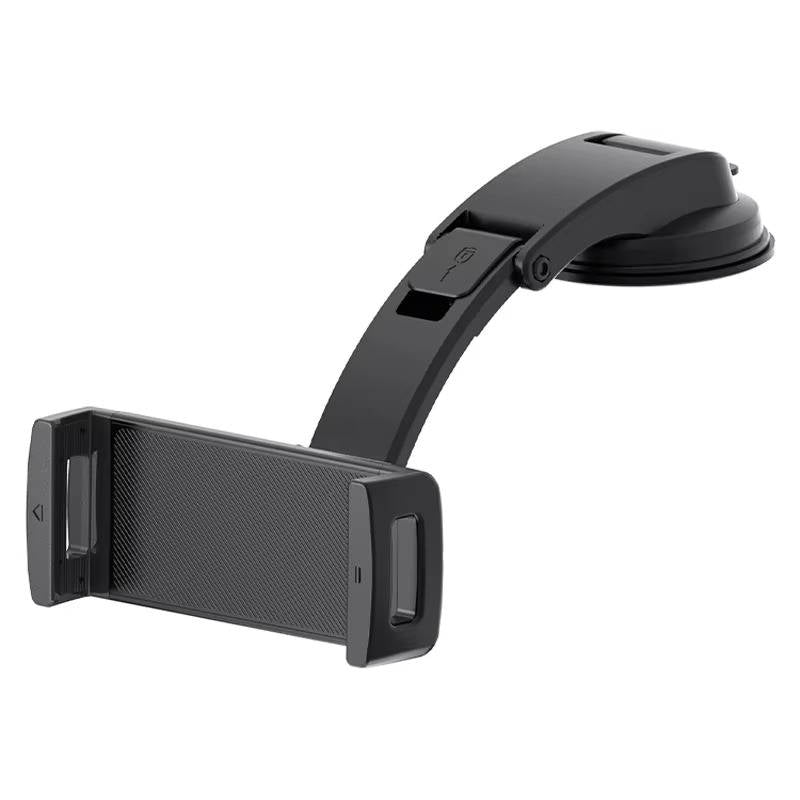 Car Tablet Mount, Dashboard Suction Holder, 360° Rotating Adjustable Arm