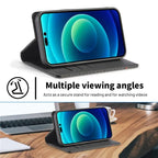 Carbon Fibre Flip Wallet Case for Samsung S23 with Magnetic Closure