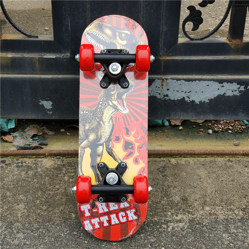 Cartoon-themed mini skateboard