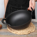 CastePrima Pan – Durable Non-Stick with Wooden Lid