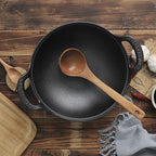 CastePrima Pan – Durable Non-Stick with Wooden Lid