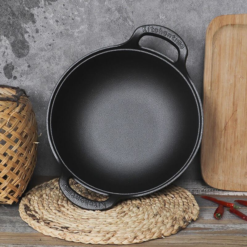 CastePrima Pan – Durable Non-Stick with Wooden Lid