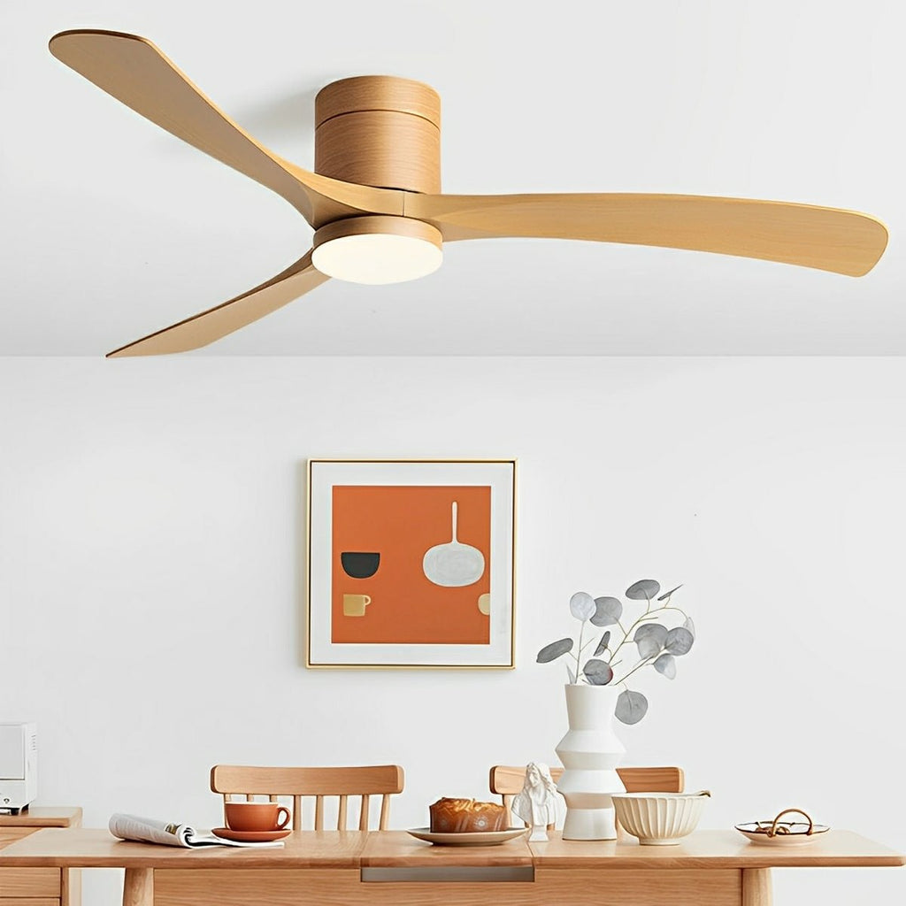 Ceiling Fan | Integrated LED Light | Flat Radial Blades