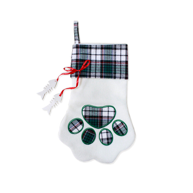 Checked Christmas Socks