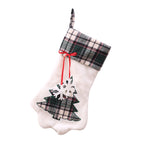 Checked Christmas Socks