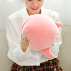 Cheerful Chonky Plumpy Pink Blue Whale Plushie