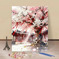 Cherry Blossom Scenic Paint by Numbers Kit