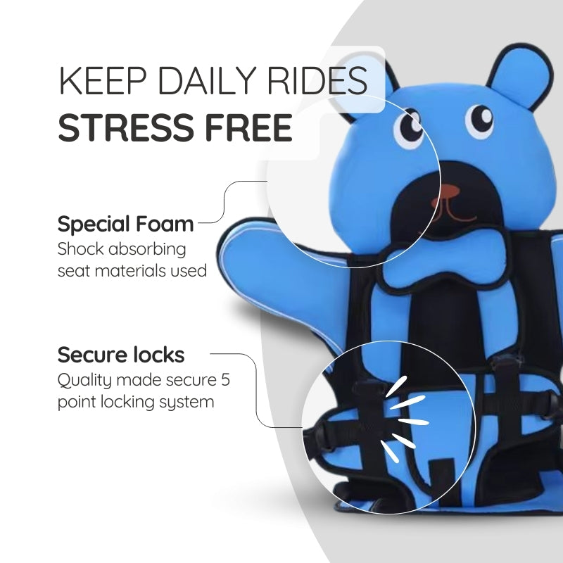 Child Car Safety Cushion Seat – Bear Design