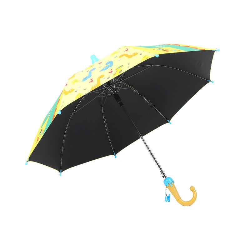 Children's Folding Umbrella with Cheerful Animal Design