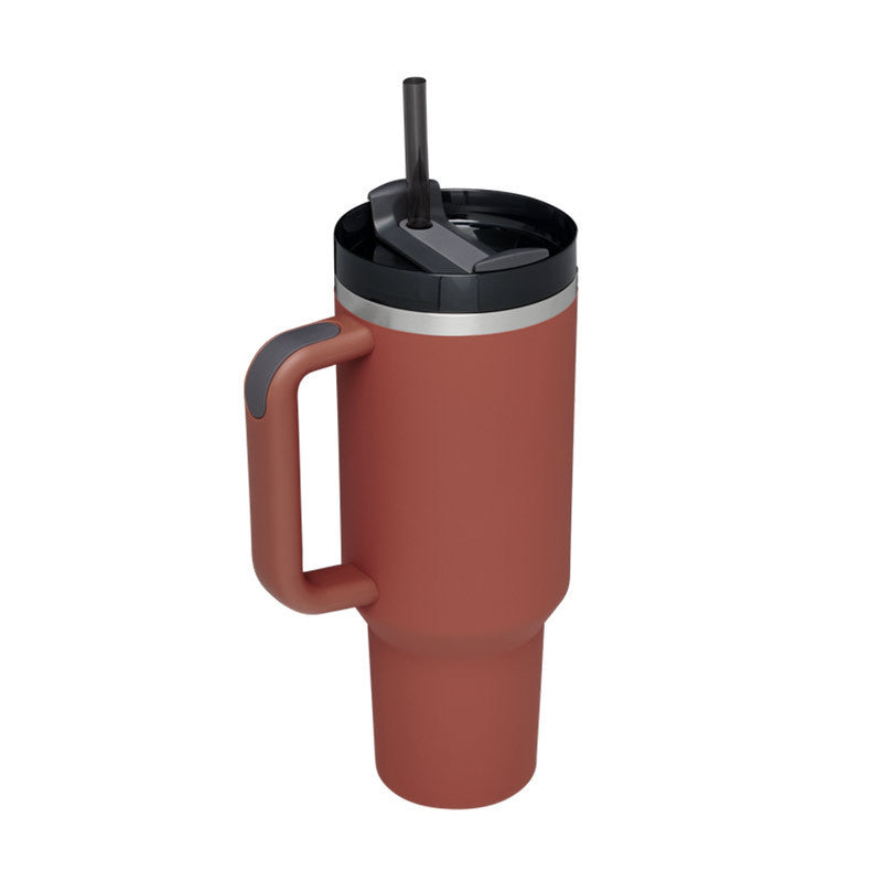 ChillMate Insulated Mug with Handle and Straw – 1200ml