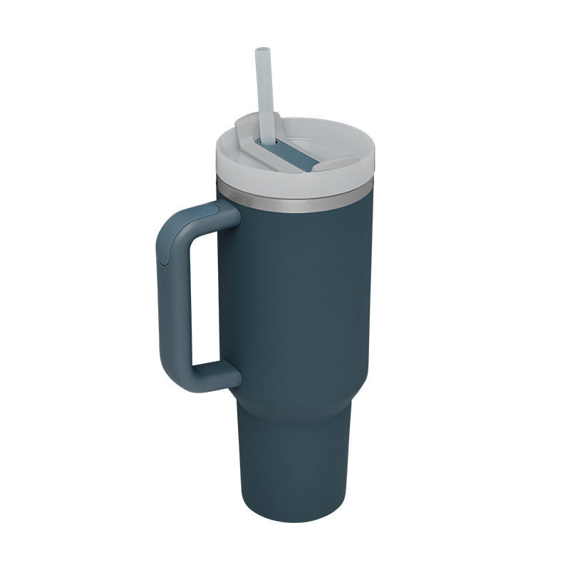 ChillMate Insulated Mug with Handle and Straw – 1200ml