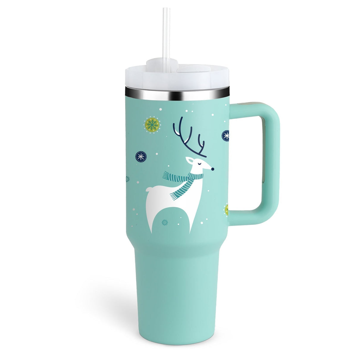 ChillMate Insulated Mug with Handle and Straw – 1200ml