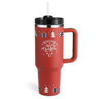 ChillMate Insulated Mug with Handle and Straw – 1200ml