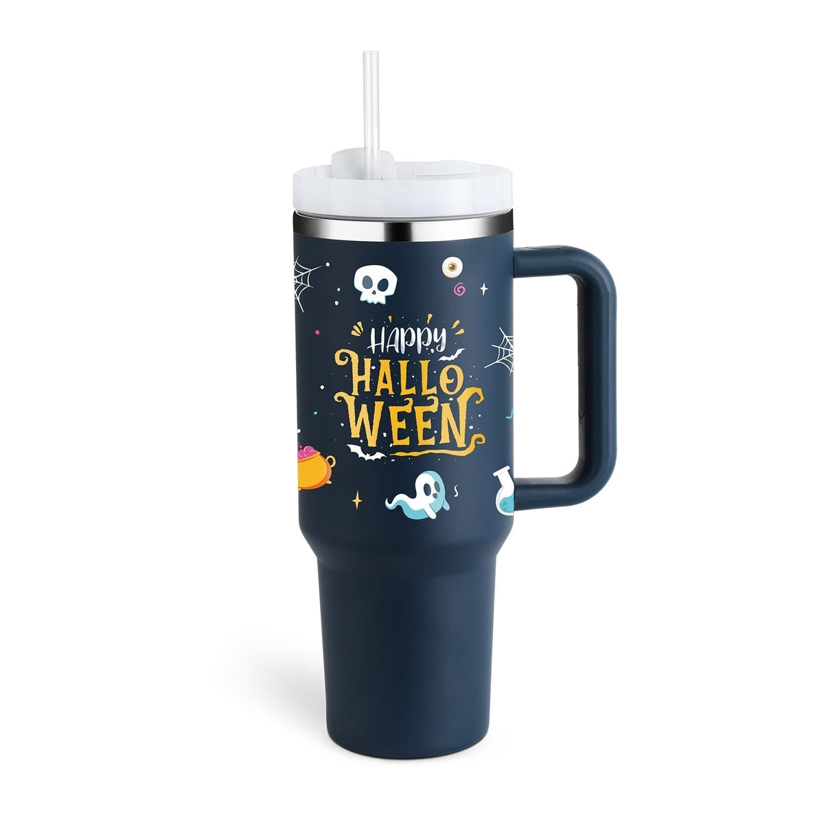 ChillMate Insulated Mug with Handle and Straw – 1200ml