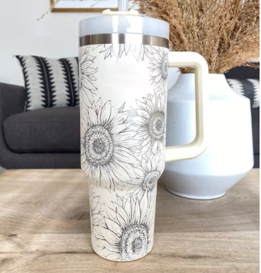 ChillMate Insulated Mug with Handle and Straw – 1200ml