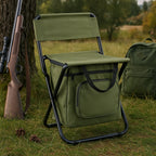 ChillPack Outdoor Chair – Foldable Camping Chair with Backrest and Integrated Cooler Bag