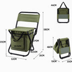 ChillPack Outdoor Chair – Foldable Camping Chair with Backrest and Integrated Cooler Bag