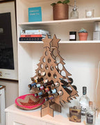 Boneroshop | Christmas Advent Calendar Tree | Wooden Beer & Wine Holder | Reusable Birch Wood