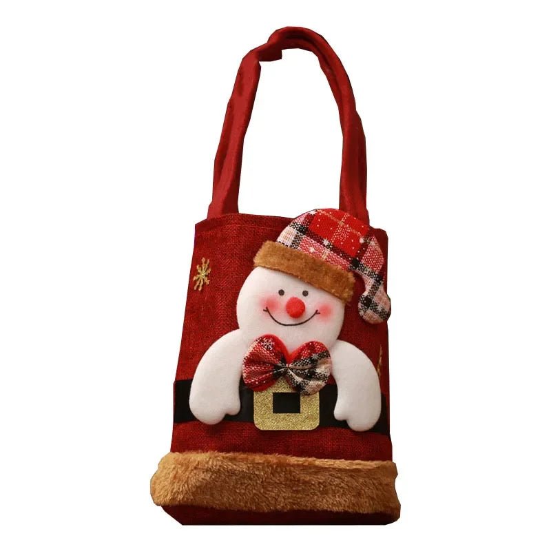 Christmas Gift Bags Set – Adorable Santa Claus, Snowman and Reindeer Designs