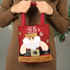 Christmas Gift Bags Set – Adorable Santa Claus, Snowman and Reindeer Designs