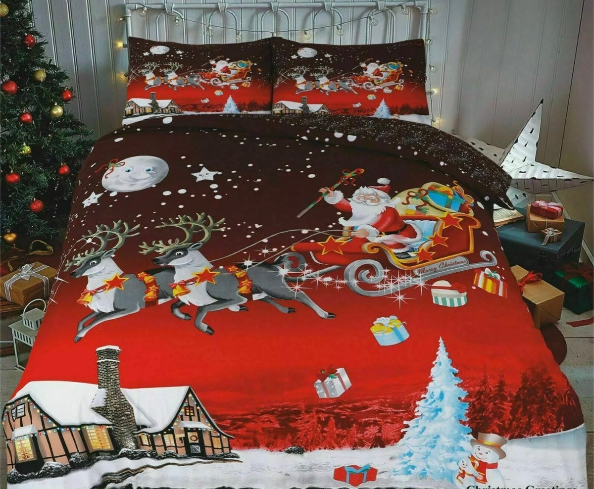 Christmas Greetings Single Duvet Set