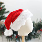 Christmas Hat Soft Fleece Faux Fur Trim