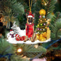 Christmas Puppy Tree Decoration with Lights