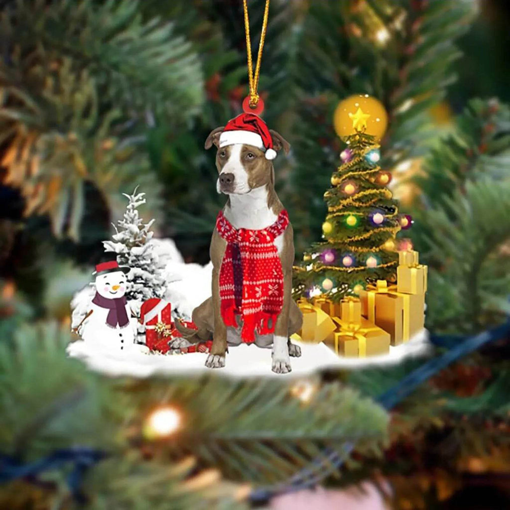 Christmas Puppy Tree Decoration with Lights