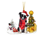 Christmas Puppy Tree Decoration with Lights