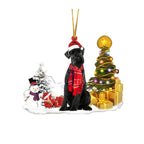 Christmas Puppy Tree Decoration with Lights