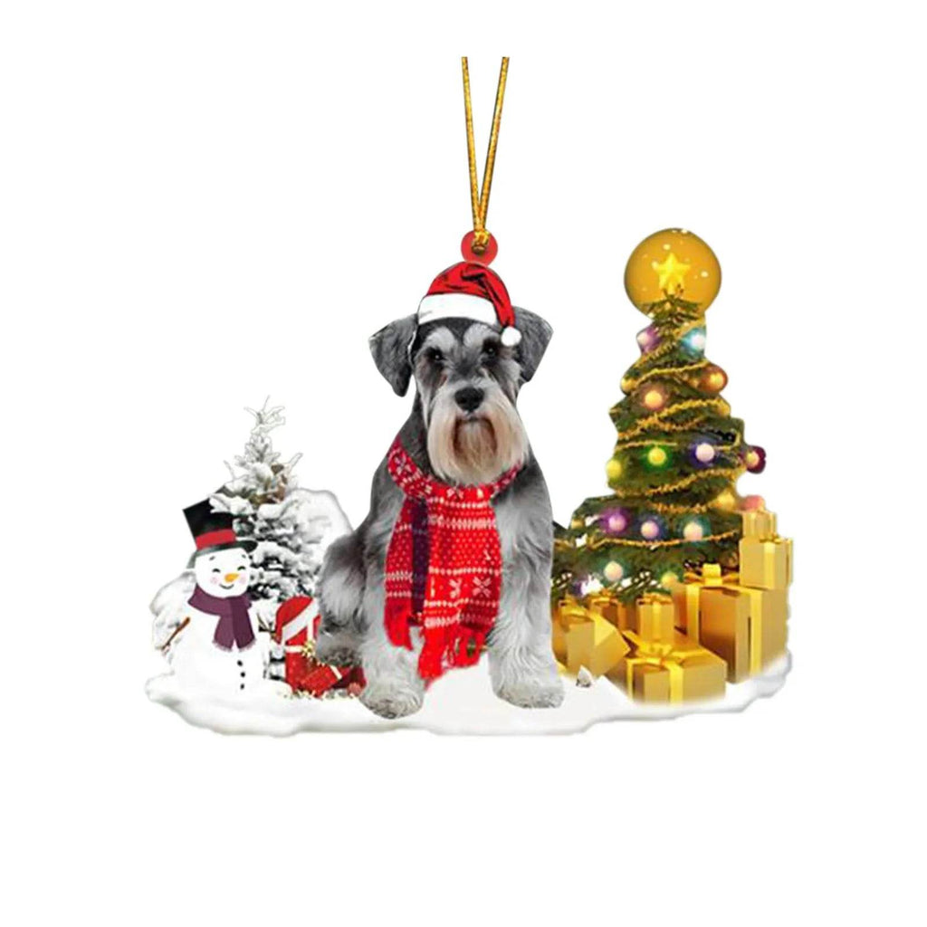 Christmas Puppy Tree Decoration with Lights