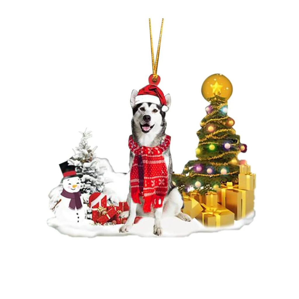Christmas Puppy Tree Decoration with Lights