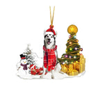 Christmas Puppy Tree Decoration with Lights