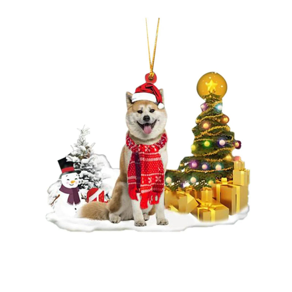Christmas Puppy Tree Decoration with Lights