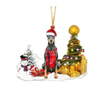 Christmas Puppy Tree Decoration with Lights