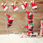 Christmas Santa Claus Climbing Ladder Decoration