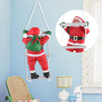 Christmas Santa Claus Climbing Ladder Decoration